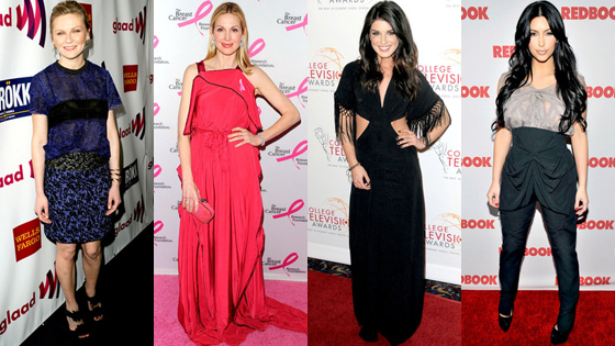 Kirsten Dunst, Kelly Rutherford, Shenae Grimes, Kim Kardashian Kirsten Dunst, Kelly Rutherford, Shenae Grimes, Kim Kardashian